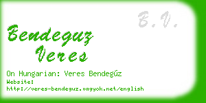 bendeguz veres business card